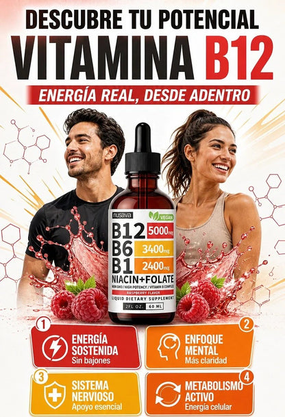 VITAMINA B12 COMPLEX NUSAVA ORIGINAL 🤩 SUPER OFERTA