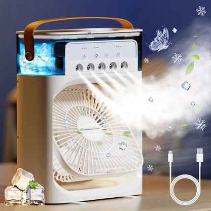 Super Ventilador, Aire acondicionado y Humificador 3 en 1  OFERTA ⭐⭐⭐⭐⭐